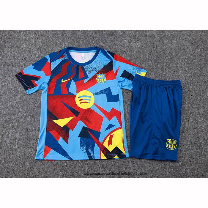 Chandal del Barcelona 25-26 Manga Corta Azul Rojo - Pantalon Corto